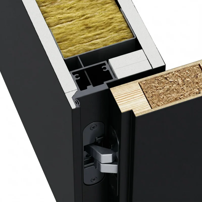 Ościeżnica Czarna do drzwi ukrytych Porta Hide Odwrotna Pr