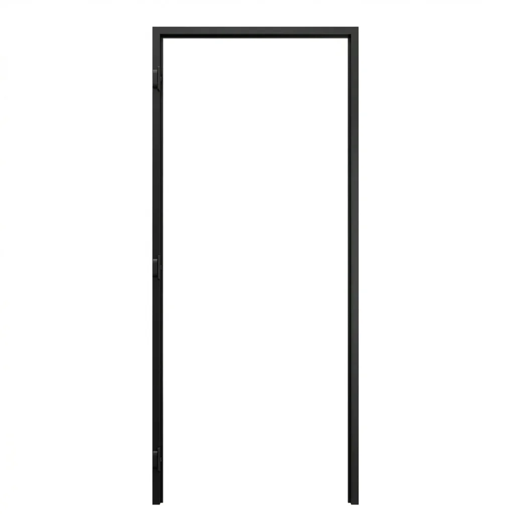 Ościeżnica Czarna do drzwi ukrytych Porta Hide Odwrotna Przylga (otwierane do wewnątrz) Lewa 80cm, OPP100LL08LCM0CN300000