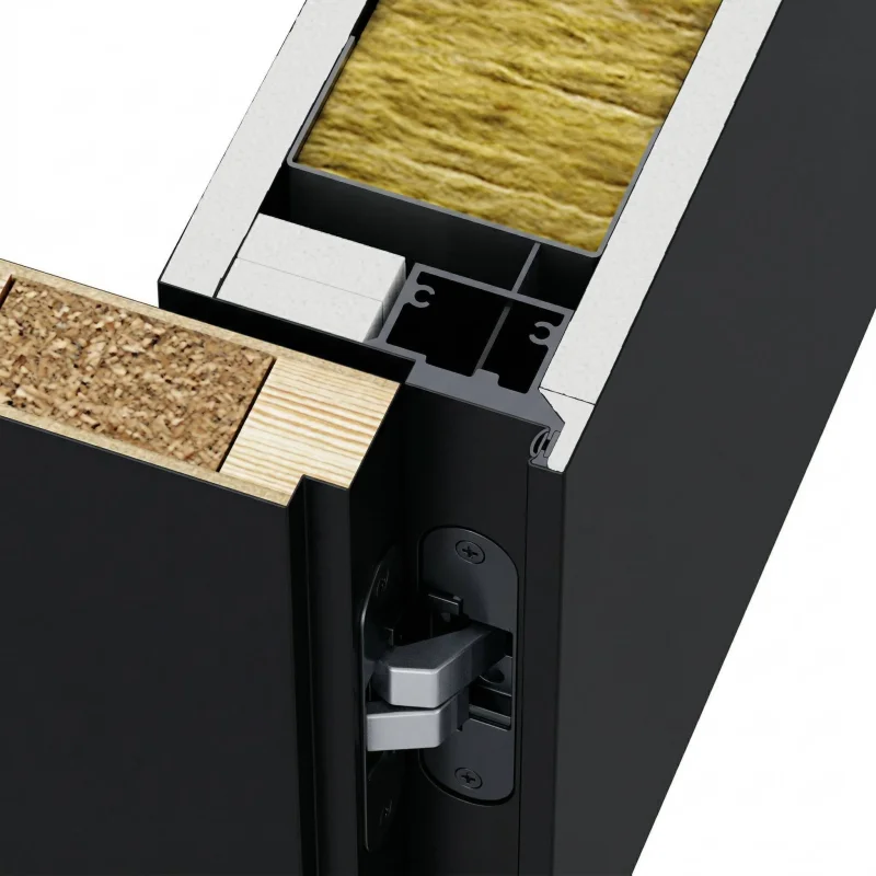 Ościeżnica Czarna do drzwi ukrytych Porta Hide Odwrotna Pr