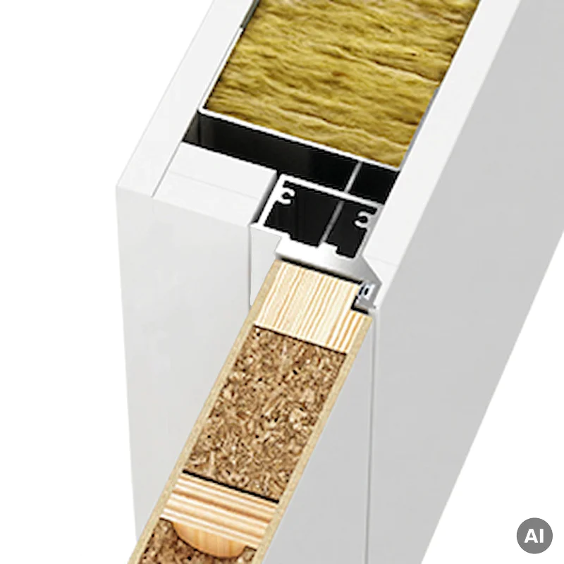 Ościeżnica Biała do drzwi ukrytych Porta Hide Odwrotna pr