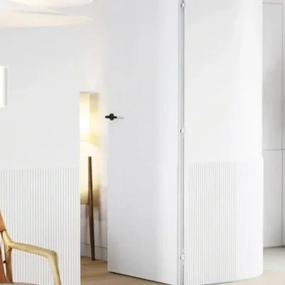 Ościeżnica Biała do drzwi ukrytych Porta Hide Odwrotna przylga (otwierane do wewnątrz) Lewa 80cm, OPP100LL08LBM0BN300000