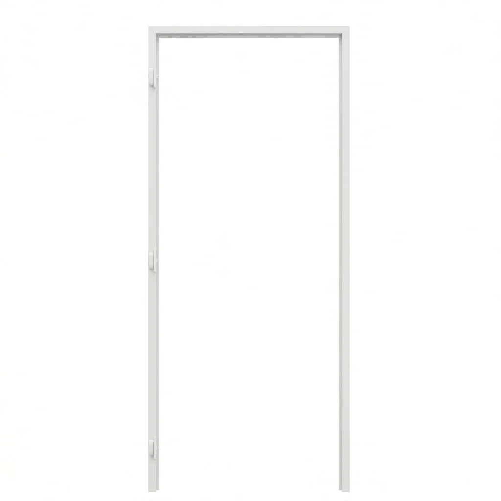 Ościeżnica Biała do drzwi ukrytych Porta Hide Bezprzylgowa (otwierane na zewnątrz) Lewa 80cm, OPA100LL08LBM0BN300000