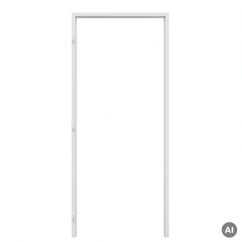 Ościeżnica Biała do drzwi ukrytych Porta Hide Bezprzylgow