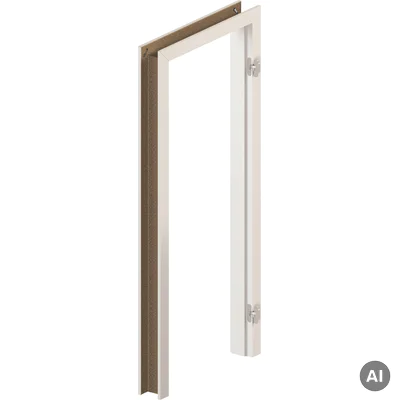 Ościeżnica regulowana PORTA SYSTEM D 140-160 Lewa 80 Odwrotna przylga, OPPP0D0L08UBI0ANU80000