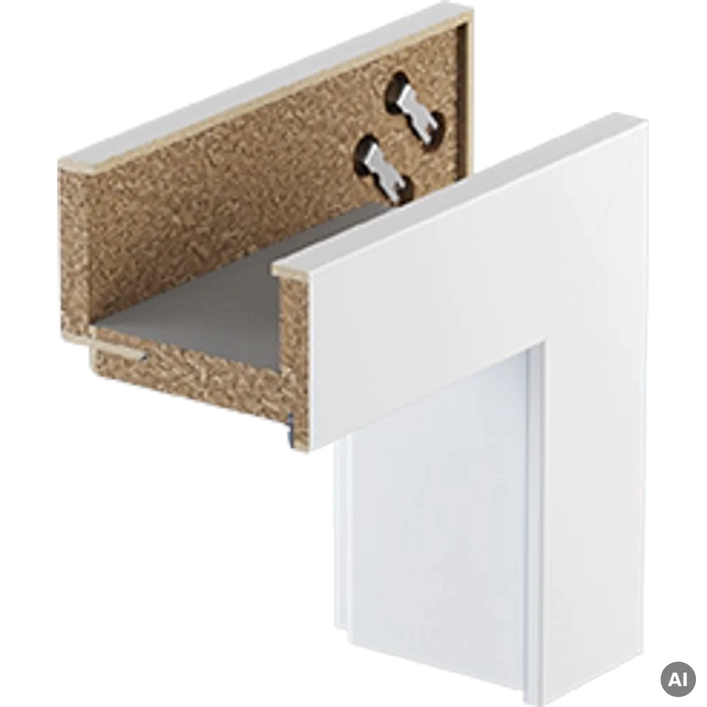 Ościeżnica regulowana Porta SYSTEM D 140-160 Prawa 80 Odwrotna przylga, OPPP0D0P08UBI0ANU80000