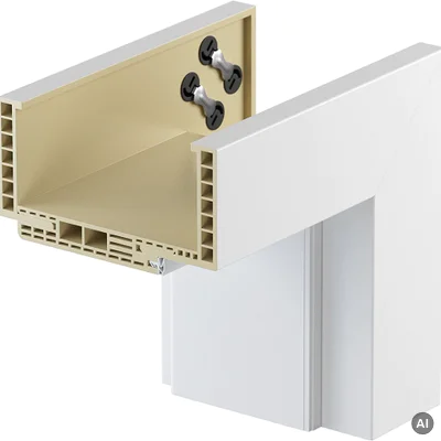 Ościeżnica Wodoodporna Hydro Protect Elegance regulowana B-C 95-135 Prawa 80 Bezprzylgowa, OPAC6B0P08UBI0ANU8C000